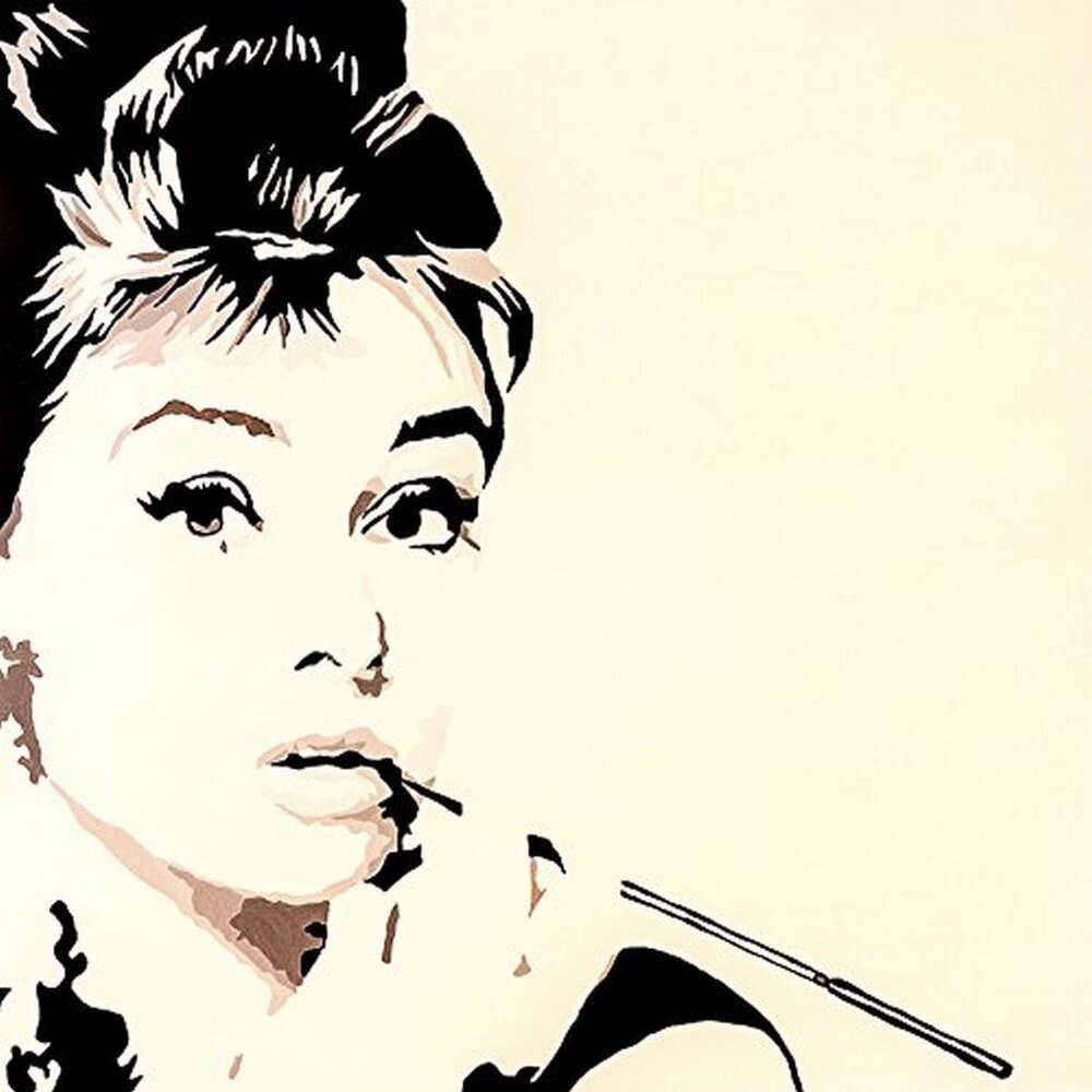 12x12x1.5 GWrap Canvas Just Smokin Audrey Hepburn 12X12 Gallery